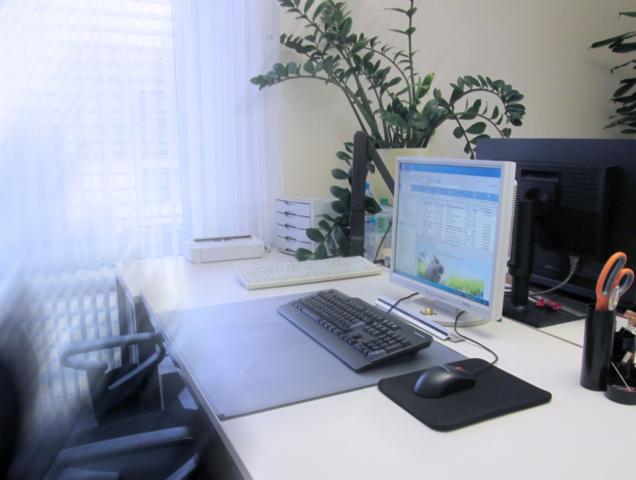 Arbeitsplatz im Konstruktionsbüro